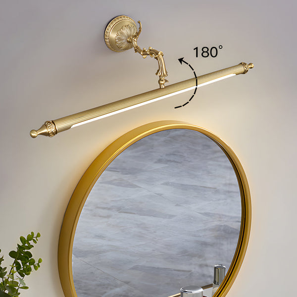 modern antique gold copper led vanity light
