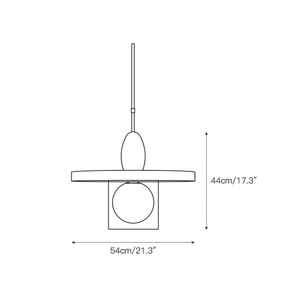 modern art glass pendant lamp