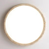 modern beige travertine acrylic flush mount ceiling light