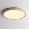 modern beige travertine acrylic flush mount ceiling light