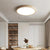 modern beige travertine acrylic flush mount ceiling light