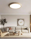 modern beige travertine acrylic flush mount ceiling light