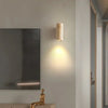 modern beige travertine column led wall lamp