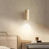 modern beige travertine column led wall lamp