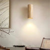 modern beige travertine column led wall lamp