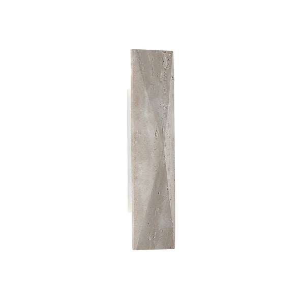 modern beige travertine column wall lamp 2