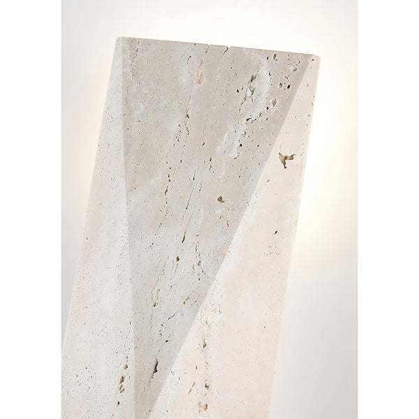 modern beige travertine column wall lamp 2