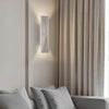 modern beige travertine column wall lamp 2