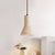 modern beige travertine conical pendant light