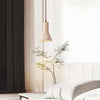 modern beige travertine conical pendant light