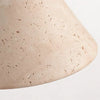 modern beige travertine conical wall lamp