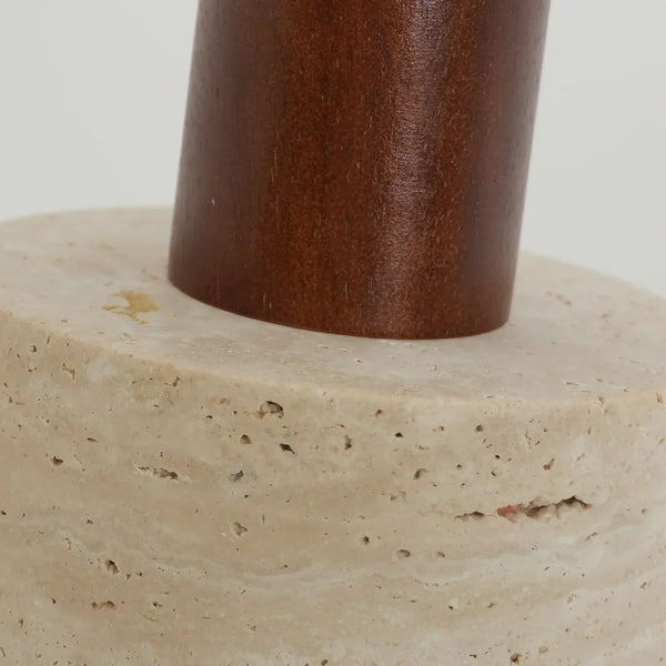 modern beige travertine cylinder pendant light