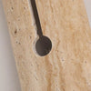 modern beige travertine cylindrical wall lamp