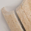 modern beige travertine cylindrical wall lamp