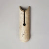 modern beige travertine cylindrical wall lamp