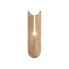modern beige travertine cylindrical wall lamp
