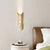 modern beige travertine cylindrical wall lamp