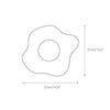 modern beige travertine glass blob wall lamp