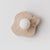 modern beige travertine glass blob wall lamp