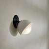 modern beige travertine glass wall sconce 6