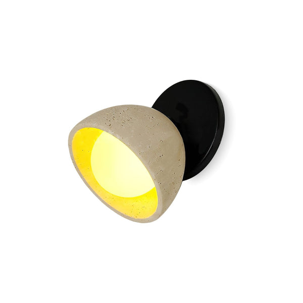 modern beige travertine glass wall sconce 6