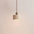 modern beige travertine gold metal pendant lamp