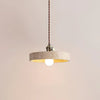 modern beige travertine gold metal pendant lamp