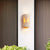 modern beige travertine half cylinder wall lamp