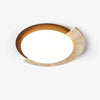 modern beige travertine halo led ceiling light