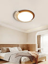 modern beige travertine halo led ceiling light