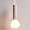 modern beige travertine matchstick pendant lamp