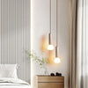 modern beige travertine matchstick pendant lamp