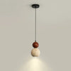 modern beige travertine round pendant lamp