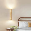 modern beige travertine wood cylinder wall lamp 3
