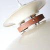 modern beige walnut multilayer metal pendant light