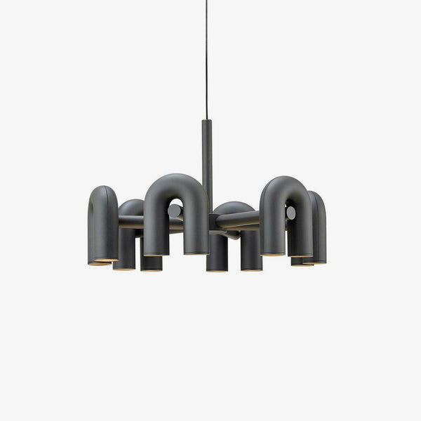 modern black abs aluminum modular led chandelier