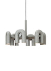 modern black abs aluminum modular led chandelier