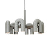 modern black abs aluminum modular led chandelier
