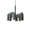 modern black abs aluminum modular led chandelier