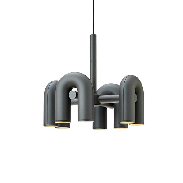 modern black abs aluminum modular led chandelier