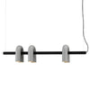 modern black abs aluminum modular led chandelier