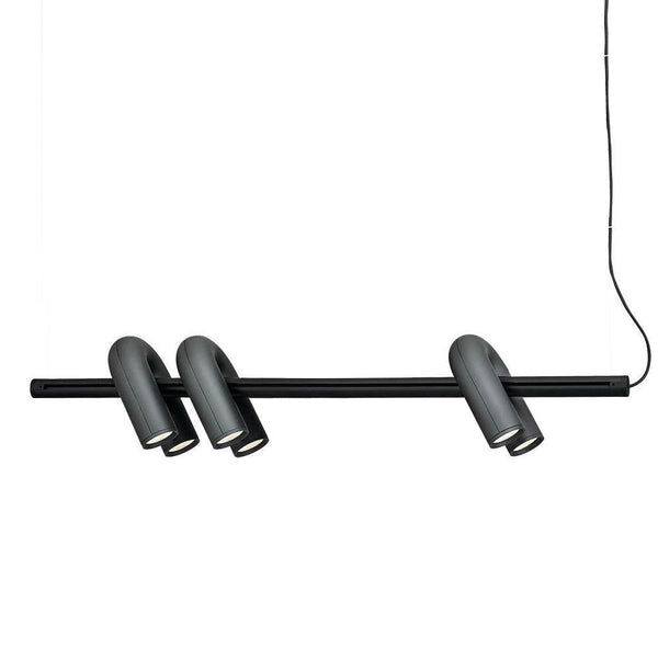 modern black abs aluminum modular led chandelier