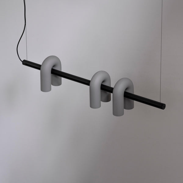 modern black abs aluminum modular led chandelier