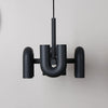 modern black abs aluminum modular led chandelier