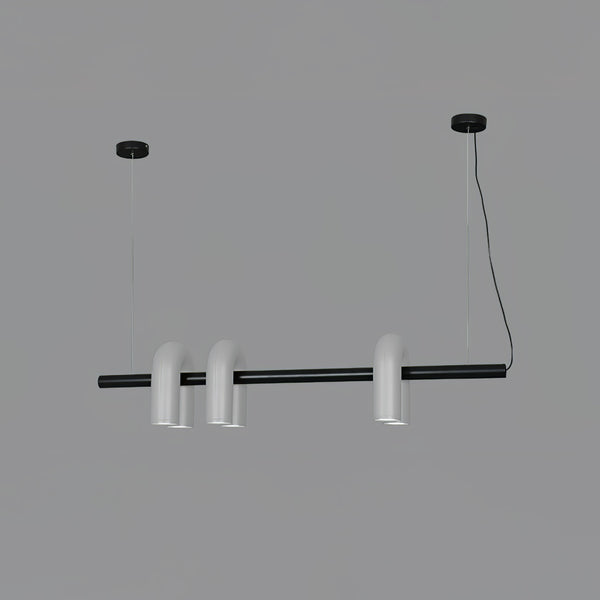 modern black abs aluminum modular led chandelier