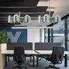 modern black abs aluminum modular led chandelier