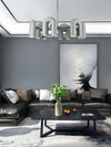 modern black abs aluminum modular led chandelier