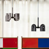 modern black abs aluminum modular led chandelier