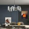 modern black abs aluminum modular led chandelier