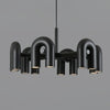 modern black abs aluminum modular led chandelier